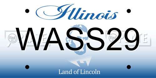 WASS29 Illinois License Plate