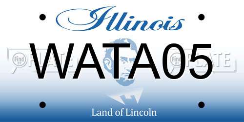 WATA05 Illinois License Plate