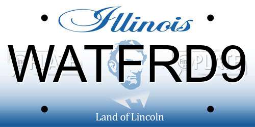 WATFRD9 Illinois License Plate