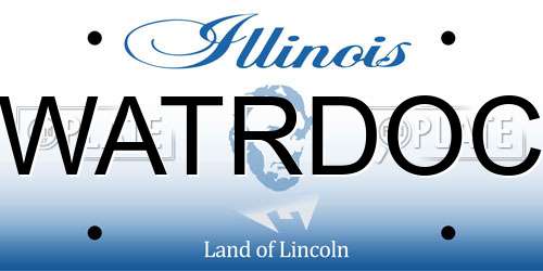 WATRDOC Illinois License Plate