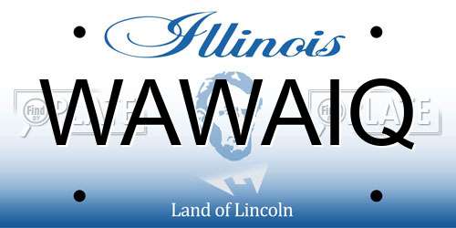 WAWAIQ Illinois License Plate