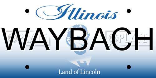 WAYBACH Illinois License Plate