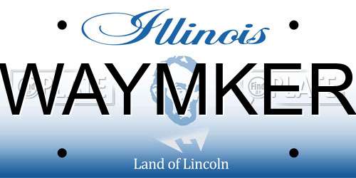 WAYMKER Illinois License Plate