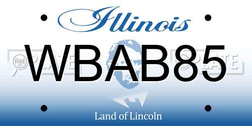 WBAB85 Illinois License Plate