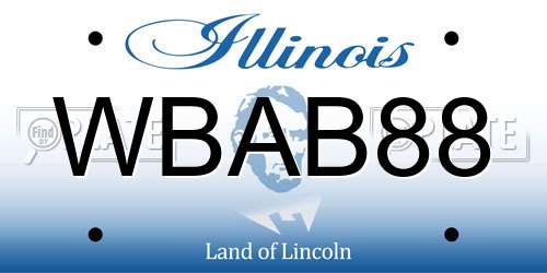 WBAB88 Illinois License Plate