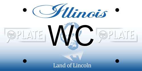 WC Illinois License Plate