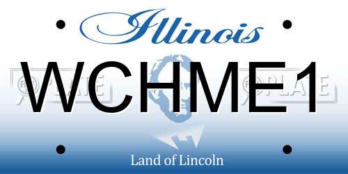 WCHME1 Illinois License Plate