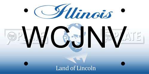WCJNV Illinois License Plate