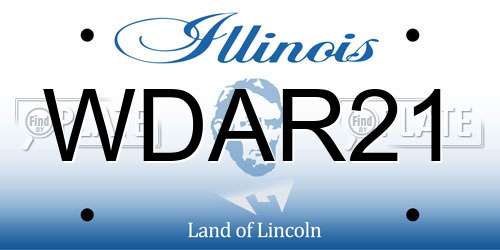 WDAR21 Illinois License Plate