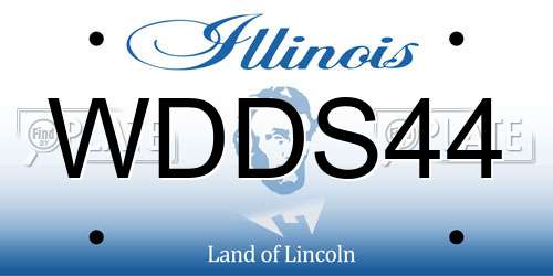 WDDS44 Illinois License Plate