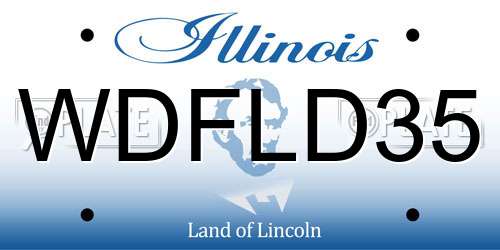 WDFLD35 Illinois License Plate