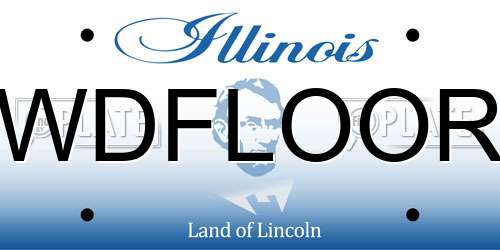 WDFLOOR Illinois License Plate