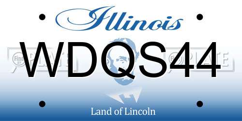 WDQS44 Illinois License Plate