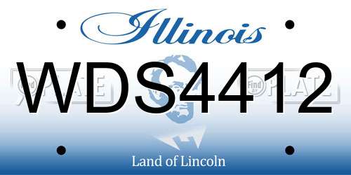 WDS4412 Illinois License Plate