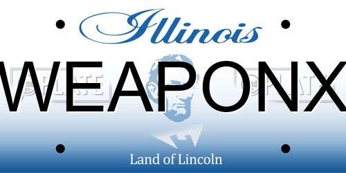 WEAPONX Illinois License Plate