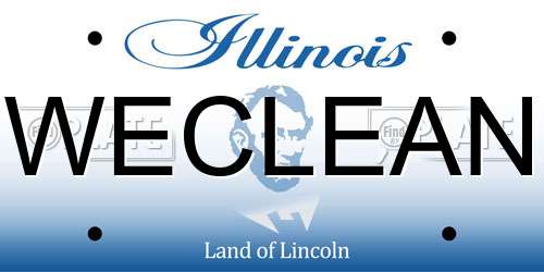 WECLEAN Illinois License Plate