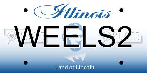 WEELS2 Illinois License Plate