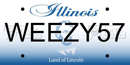 WEEZY57 Illinois License Plate