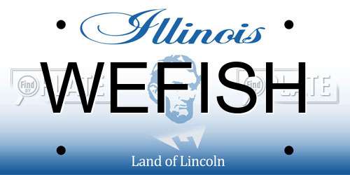 WEFISH Illinois License Plate