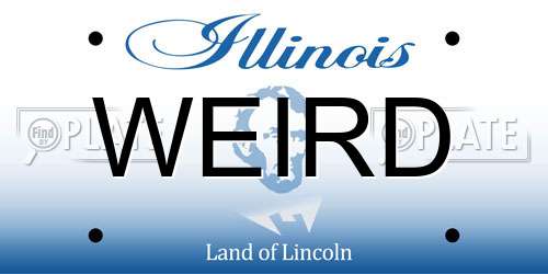 WEIRD Illinois License Plate