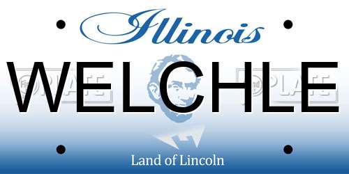 WELCHLE Illinois License Plate