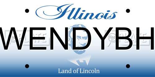 WENDYBH Illinois License Plate