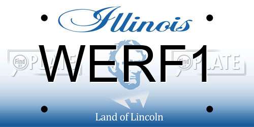 WERF1 Illinois License Plate