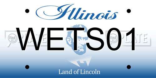 WETS01 Illinois License Plate