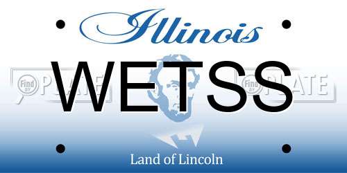 WETSS Illinois License Plate