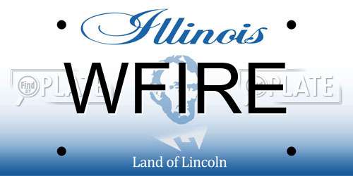 WFIRE Illinois License Plate