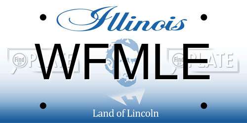 WFMLE Illinois License Plate