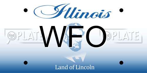 WFO Illinois License Plate