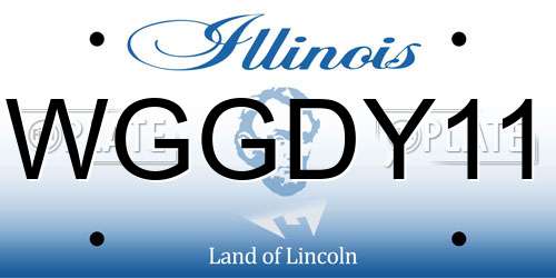 WGGDY11 Illinois License Plate