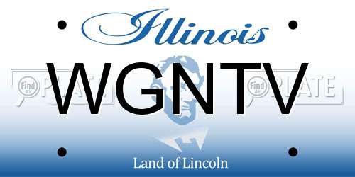 WGNTV Illinois License Plate