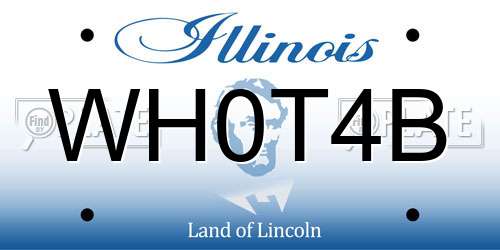 WH0T4B Illinois License Plate