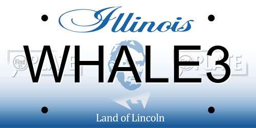 WHALE3 Illinois License Plate