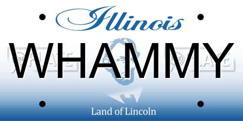 WHAMMY Illinois License Plate