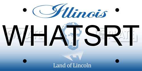 WHATSRT Illinois License Plate