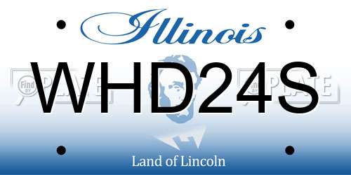 WHD24S Illinois License Plate