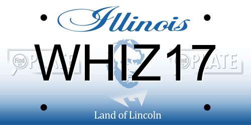 WHIZ17 Illinois License Plate