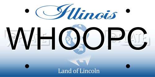 WHOOPC Illinois License Plate