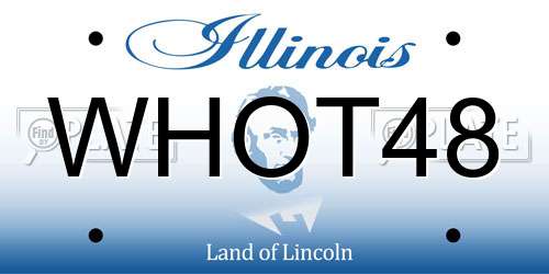 WHOT48 Illinois License Plate