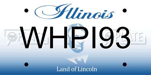 WHPI93 Illinois License Plate