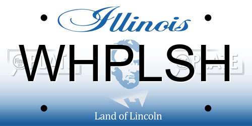 WHPLSH Illinois License Plate