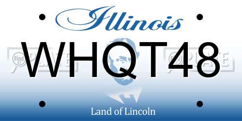 WHQT48 Illinois License Plate
