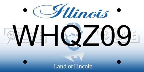 WHQZ09 Illinois License Plate