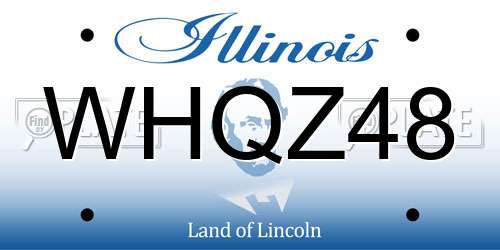 WHQZ48 Illinois License Plate