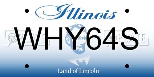 WHY64S Illinois License Plate
