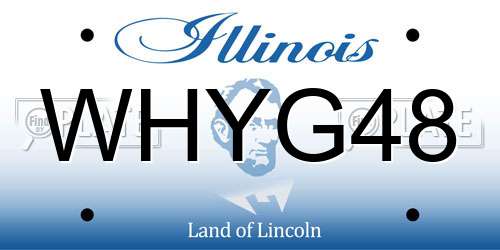 WHYG48 Illinois License Plate