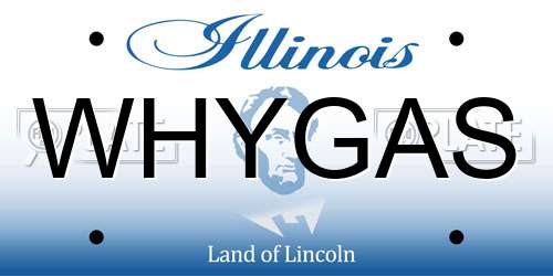 WHYGAS Illinois License Plate